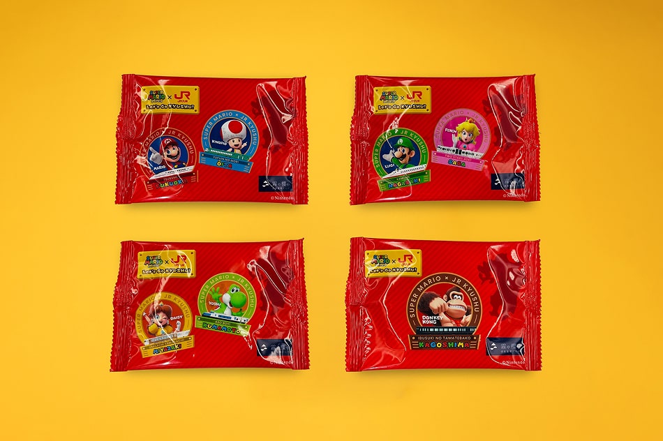 スーパーマリオJR九州コラボ記念パッケージ 霧島プレミアム生サブレ安納芋チョコレート味 パッケージ